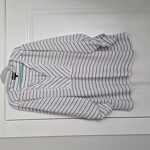 Women's Grey & White Blouse